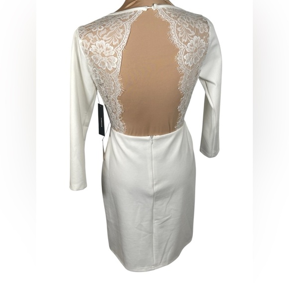 Lulus ~ 🤍Love Language White Lace Bodycon Backless
Dress NWT Small - Picture 4 of 13